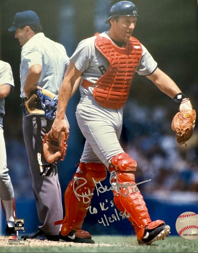 Rich Gedman (Red Sox) signed 8x10 w/20K's inscription Sureshot COA
